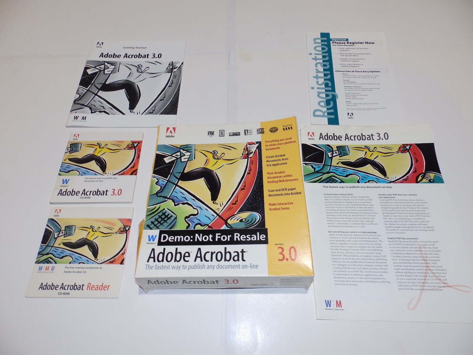 Vintage Software – Adobe Acrobat for Windows v2.0 / 2.1 / 3.0 / 4.0 / 5.0