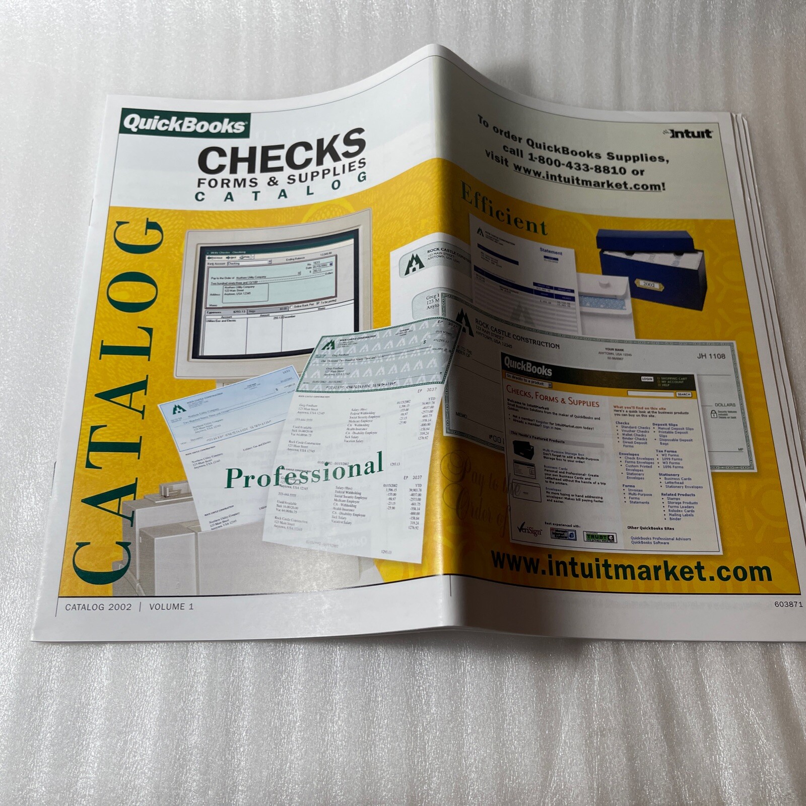 QuickBooks Pro 2002 CD, Key Code, User Guide, Catalogue, Original Box