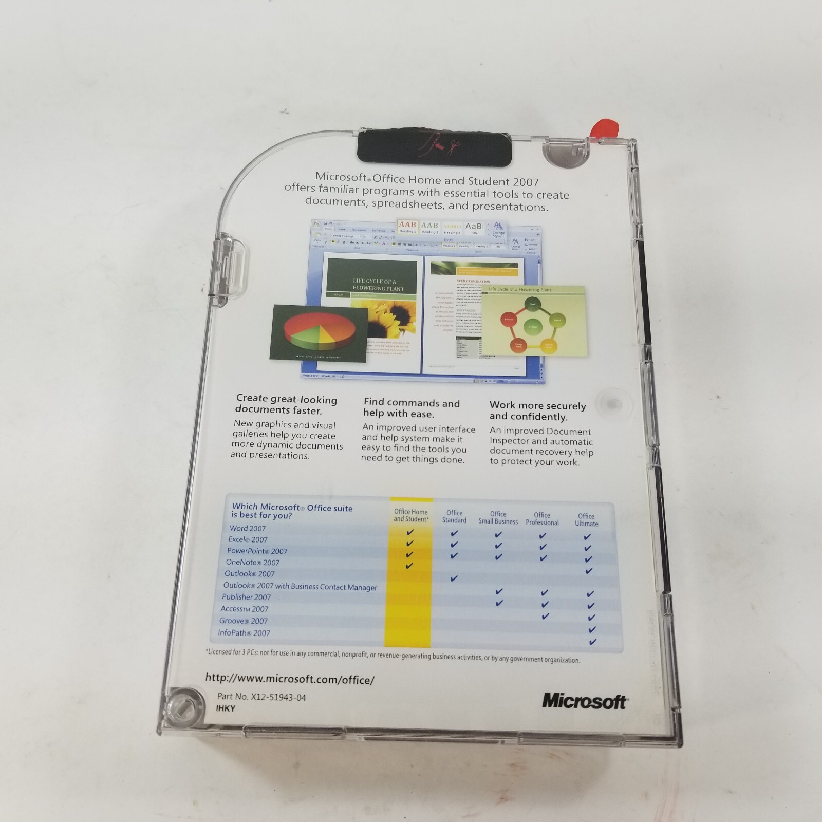 Microsoft Office 2007 Home and Student w/ Product Key – Excel, Word, PowerPoint