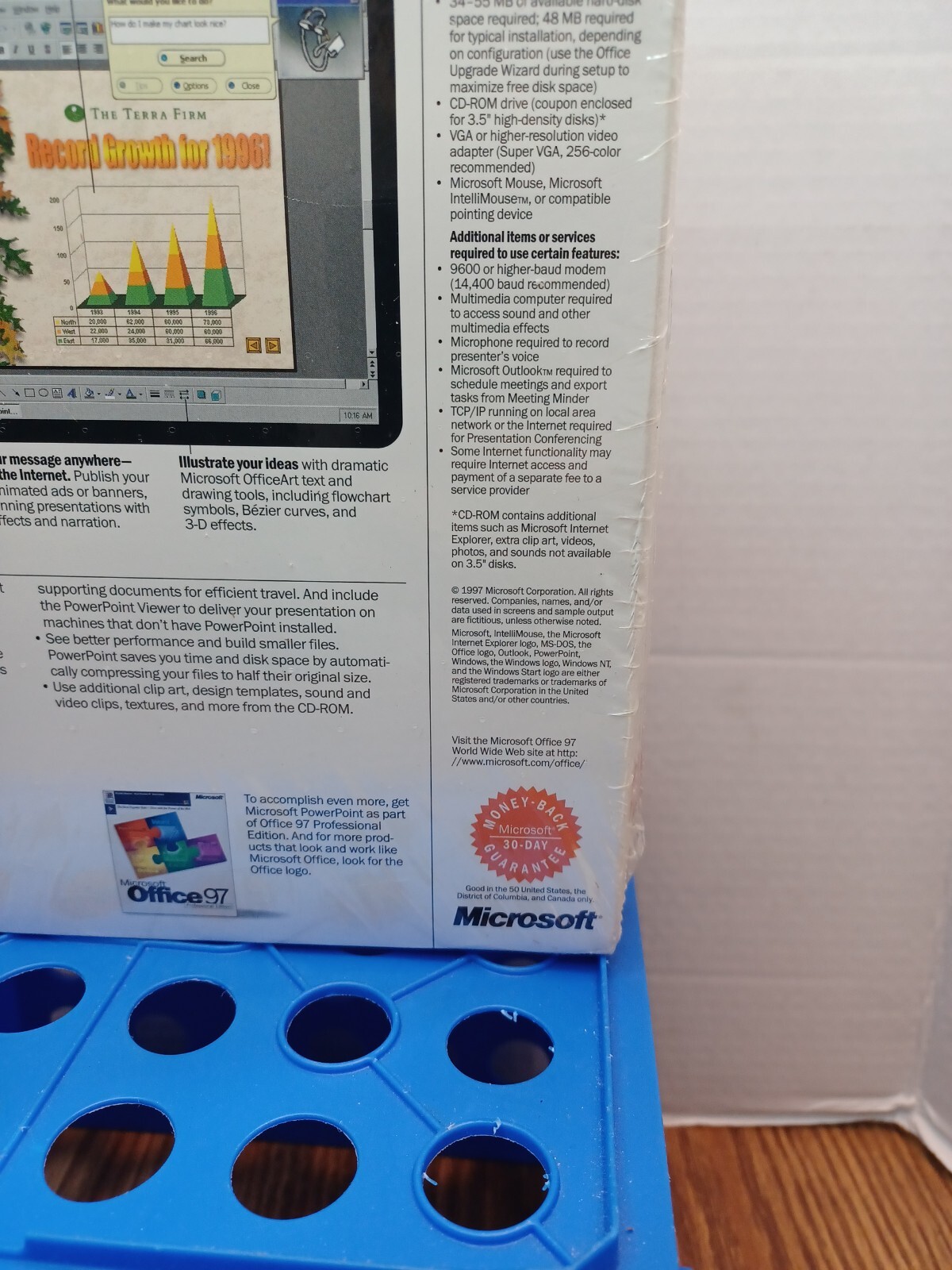 MICROSOFT PowerPoint 97 upgrade Mac Version w/KEY Presentation Graphics Program