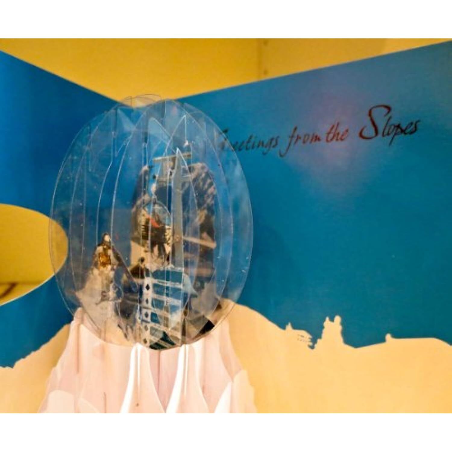 POP UP Greeting Card From the Slopes TRAVEL GLOBE