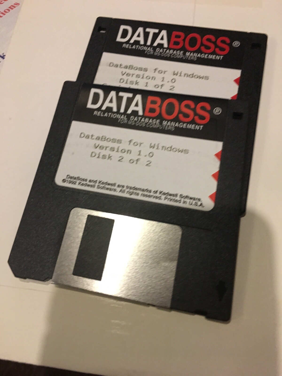 DATA BOSS FOR WINDOWS BY KEDWELL. DB APPLICATIONS DEVELOPMENT. Opened Never Used