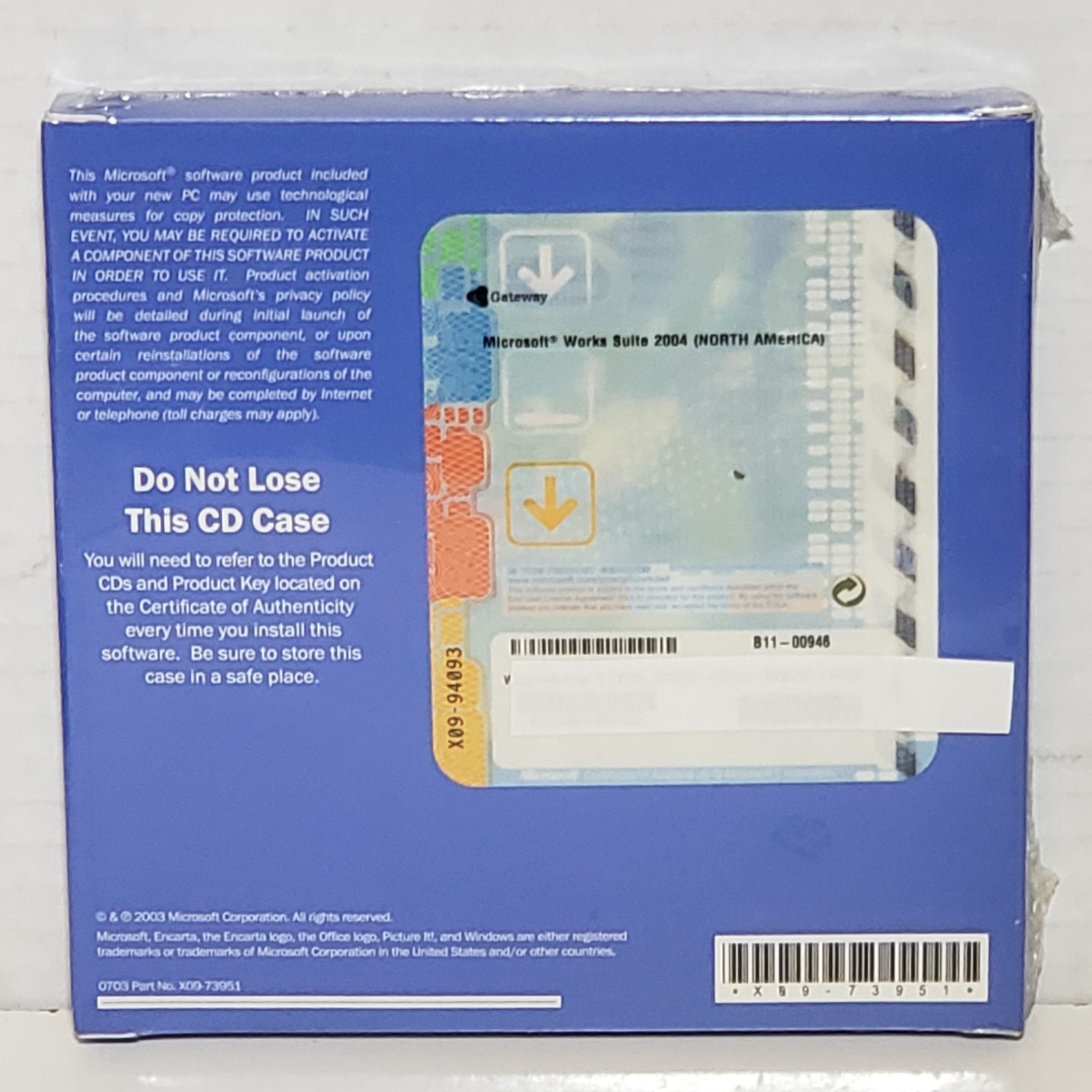 Microsoft Works Suite 2004 Software PC CD Software w/ Product Key and Code New