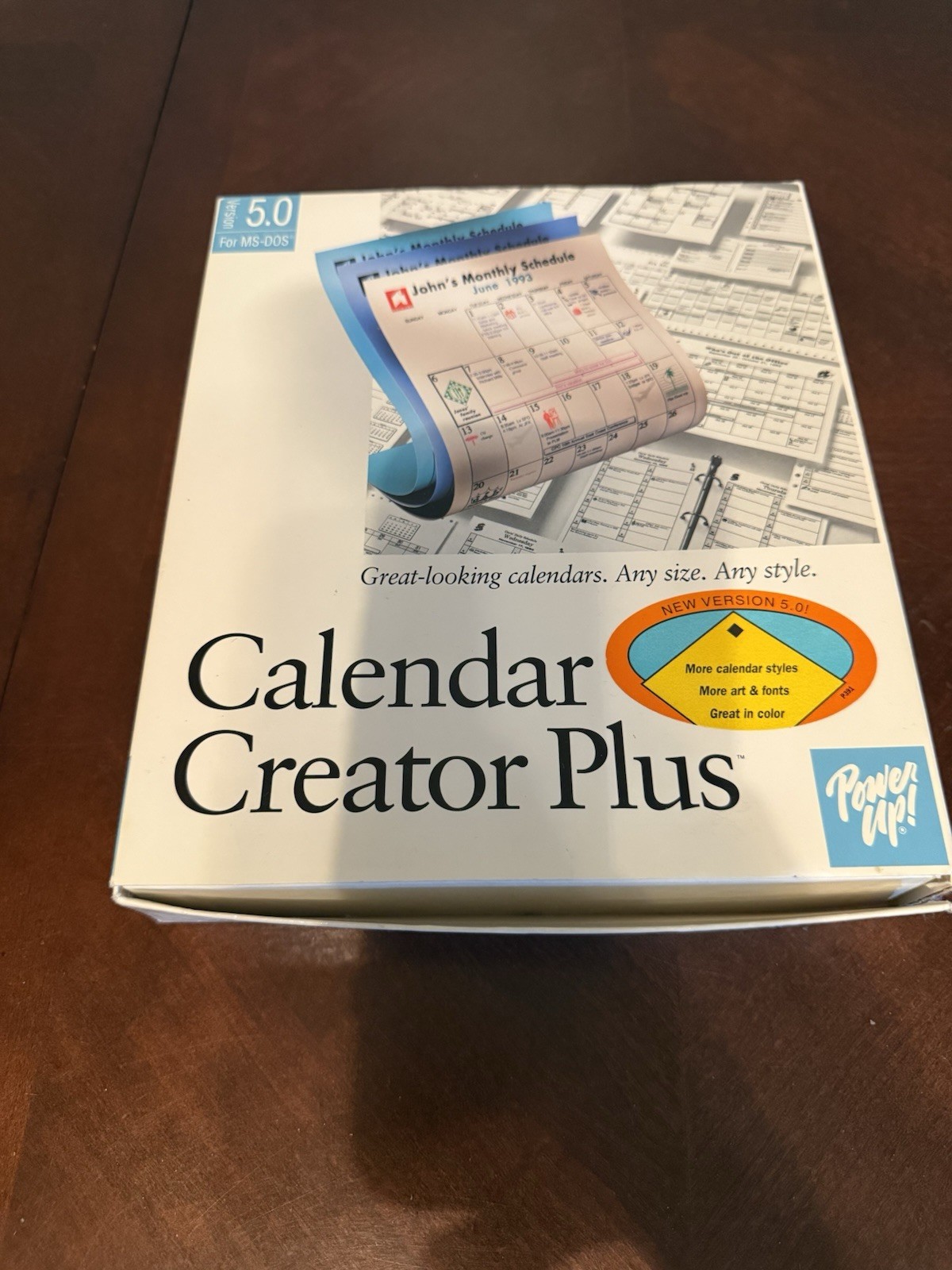 Vintage Spinnaker Calendar Creator Plus Version 2 for Windows 95 & Windows 3.1