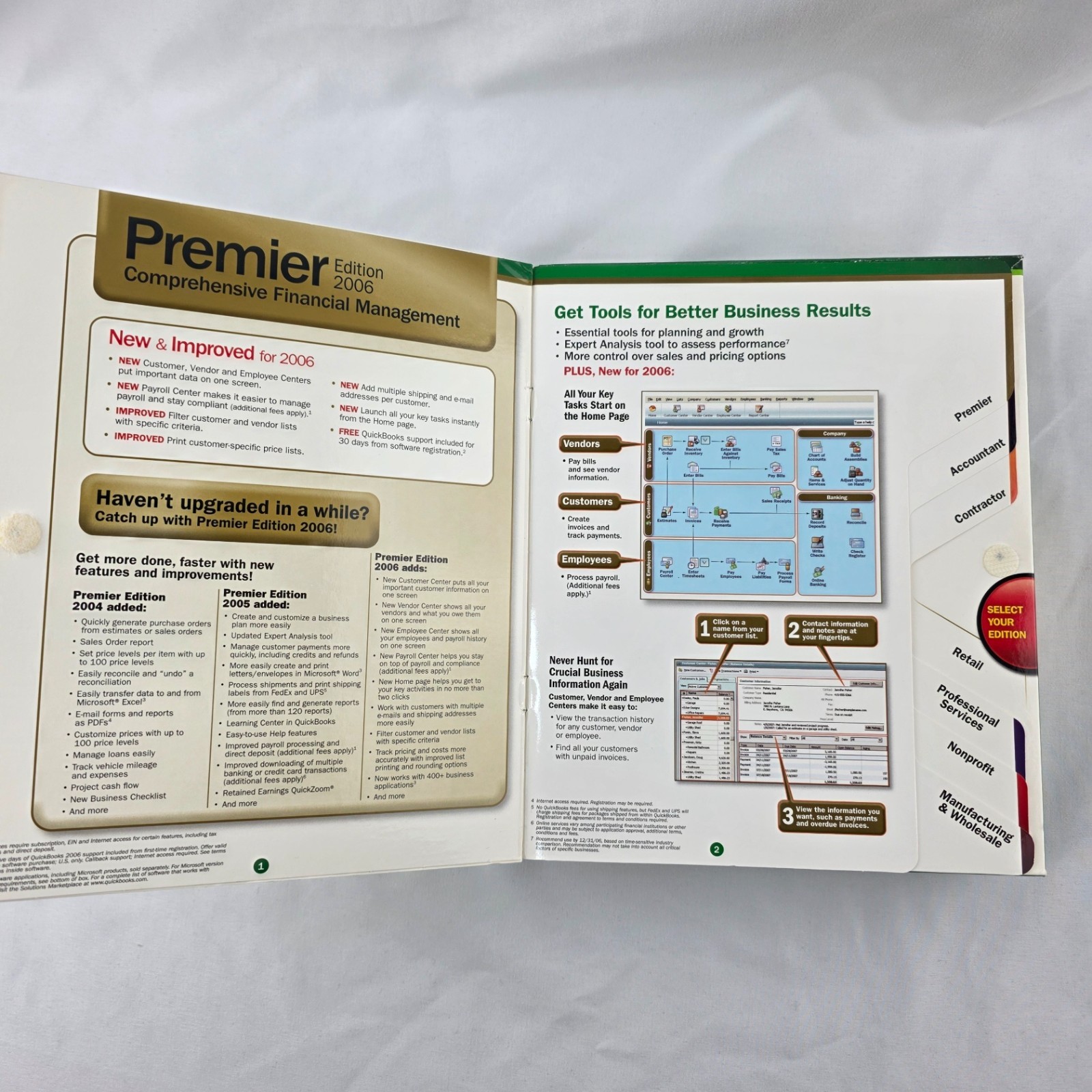 Quickbooks Premier Edition 2006 Small Business Financial Software for Windows