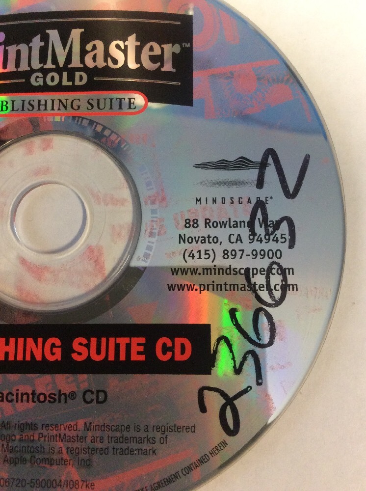 Mindscape Print master Gold Publishing Suite Version 4.0 Macintosh (1997,CD-ROM)