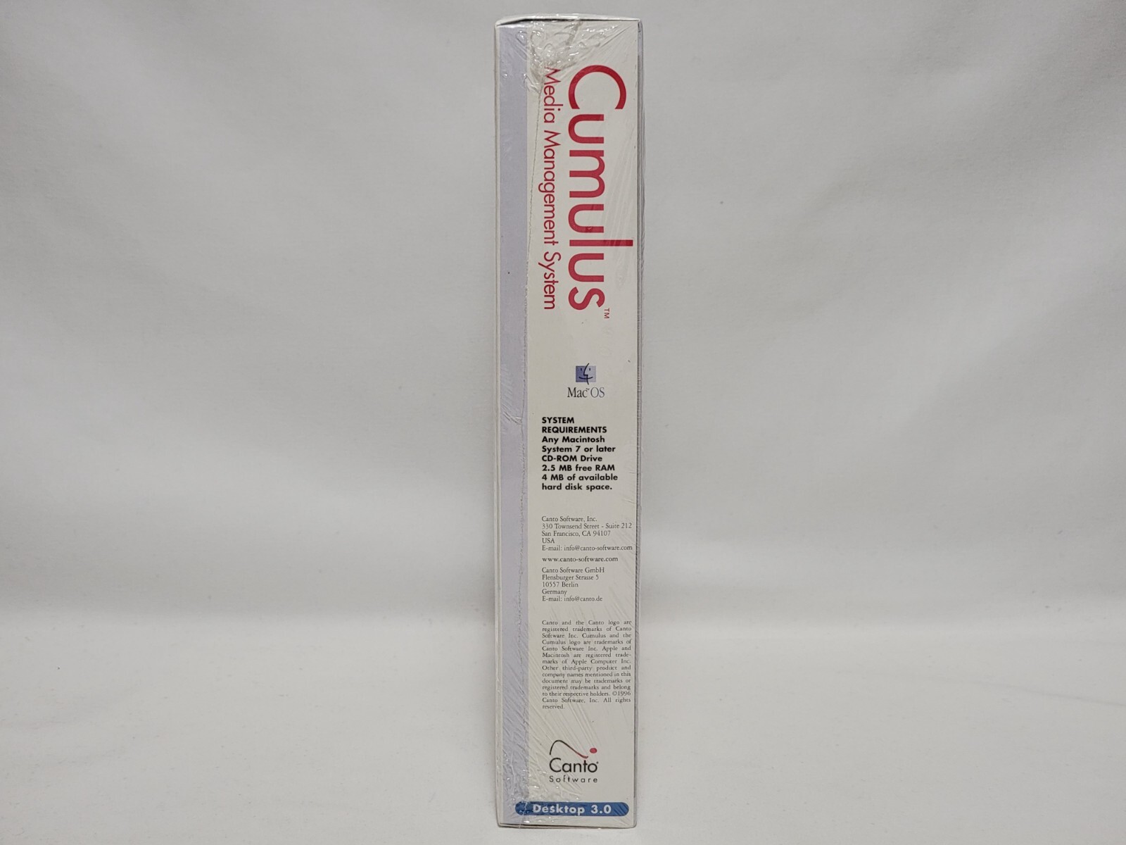 NEW Macintosh Cumulus Media Management System Desktop 3.0 Software CD SEALED Mac