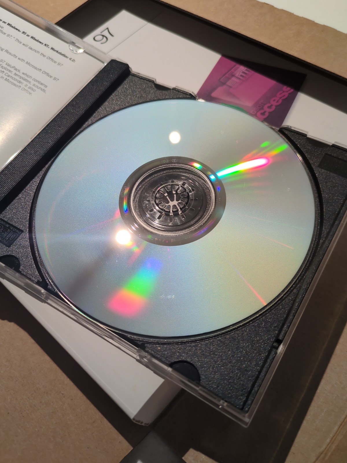 Microsoft Office 97 Professional (CD) And Works (Floppy) Big Box Software