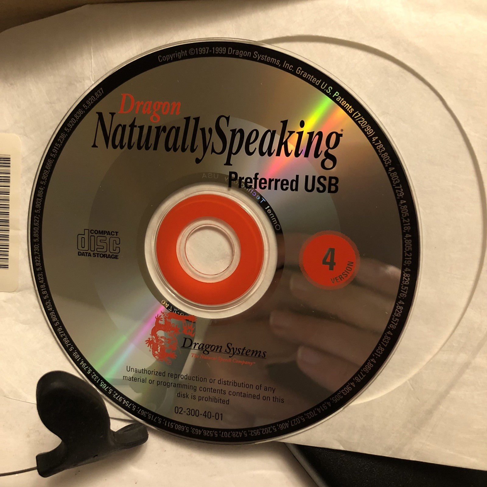 Dragon Naturally Speaking Preferred USB Version 4 Continuous Speech Recognition