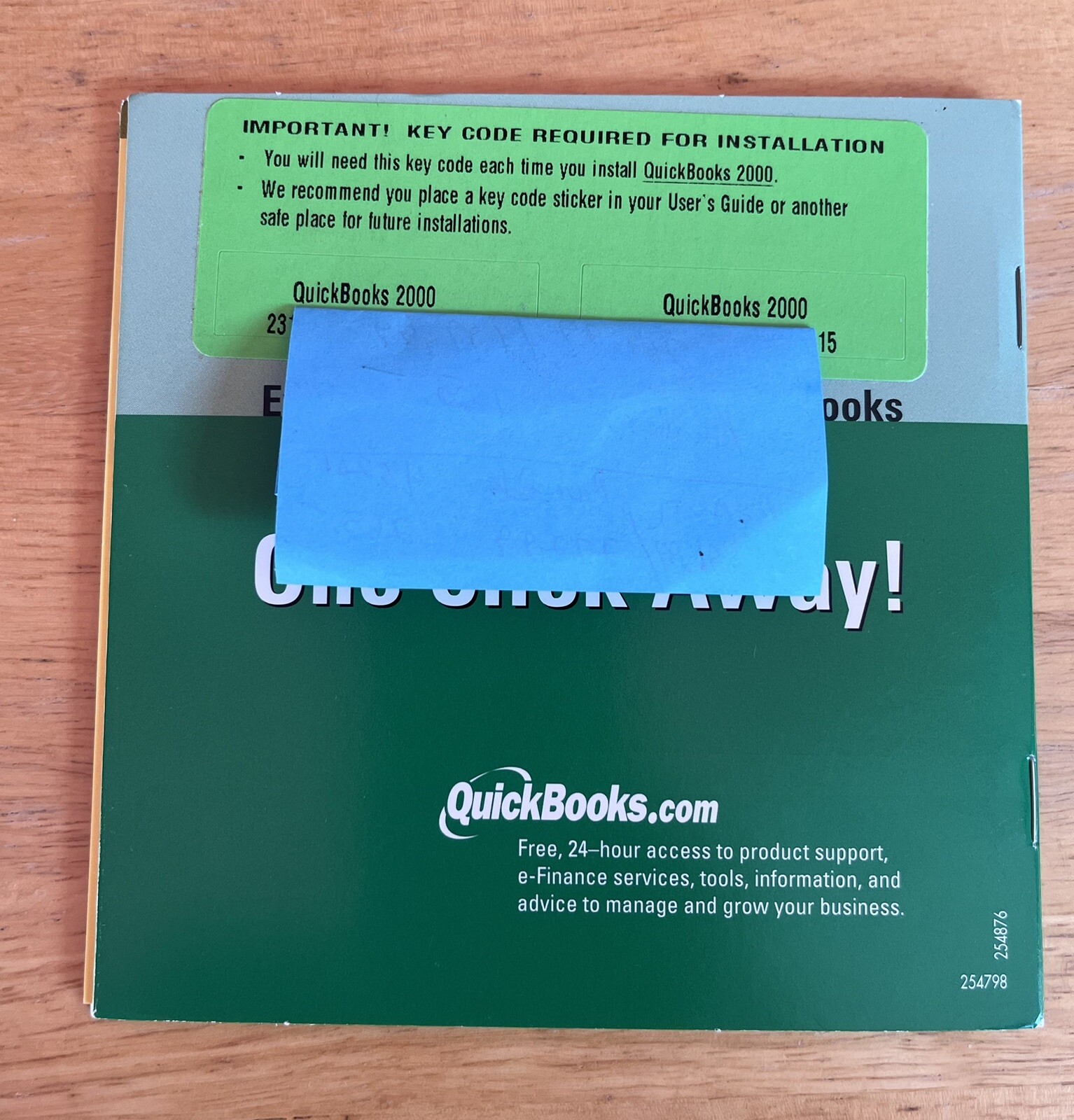 Pre-Owned Quicken Financial Solutions QuickBooks 2000 Software (Windows 95/98)