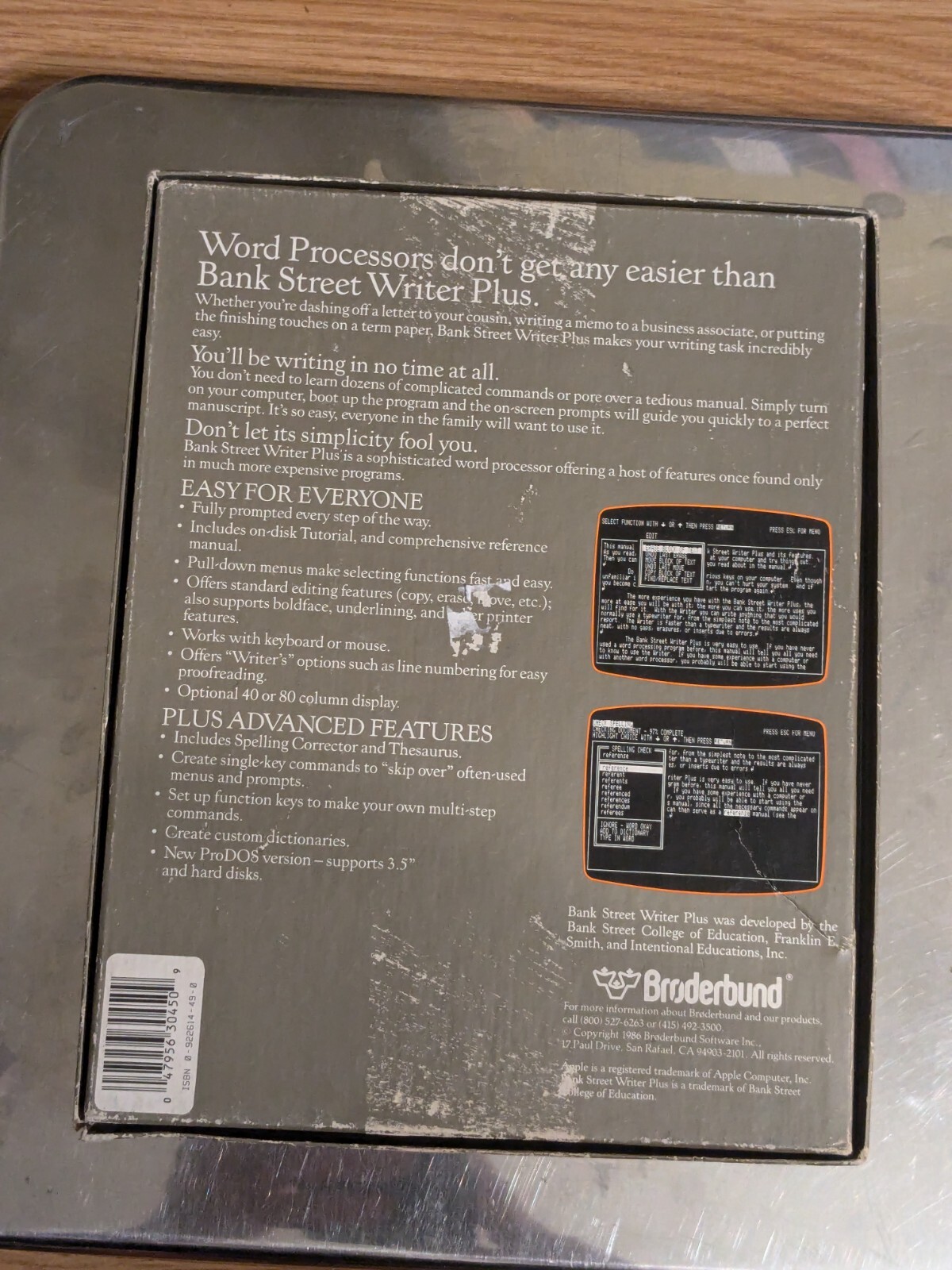 Bank Street Writer II for Apple IIe/IIc/IIgs 128k or better complete in Box