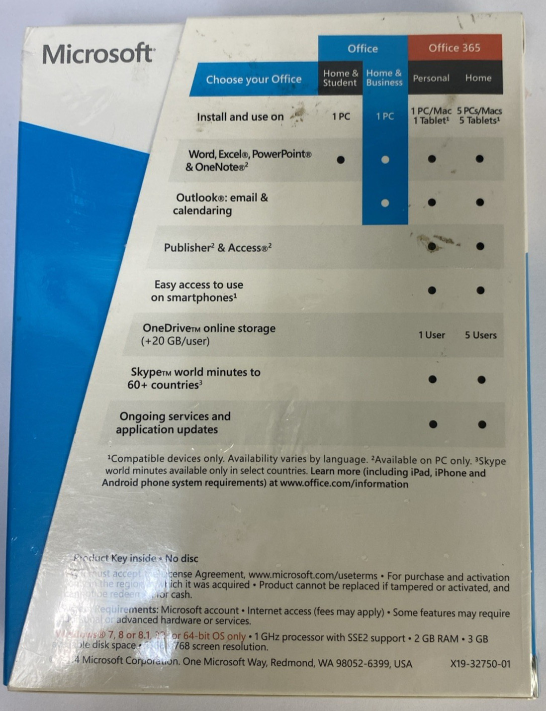 Microsoft Office 2013 Home and Business Product Key Card Full Retail Version