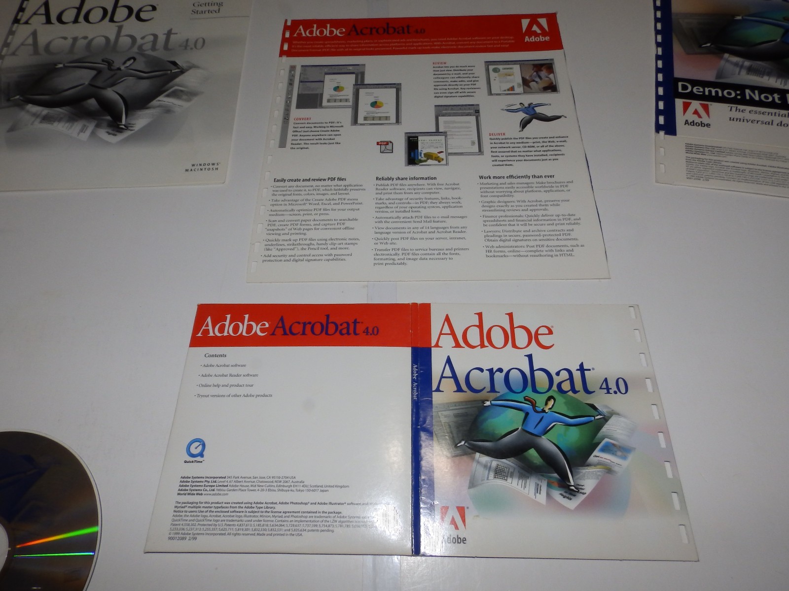 Vintage Software – Adobe Acrobat for Windows v2.0 / 2.1 / 3.0 / 4.0 / 5.0