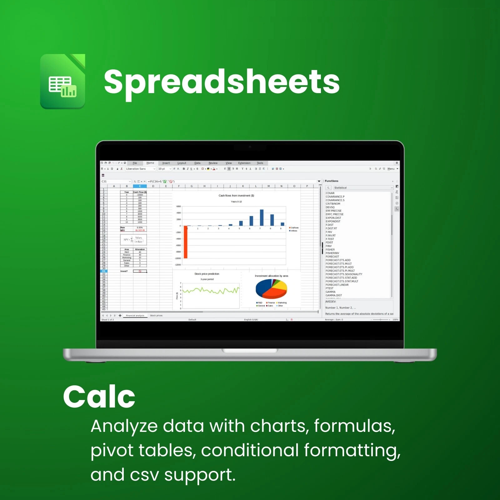 LibreOffice Software Suite 2026 for Windows & MacOS, Ideal for Home & Business