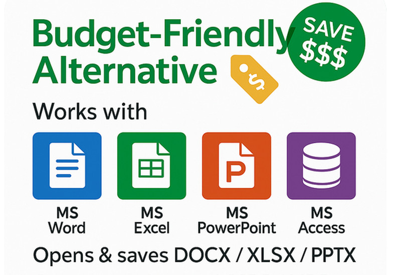 Open Office Software Suite for Windows – USB – Word Processing – Home & Office