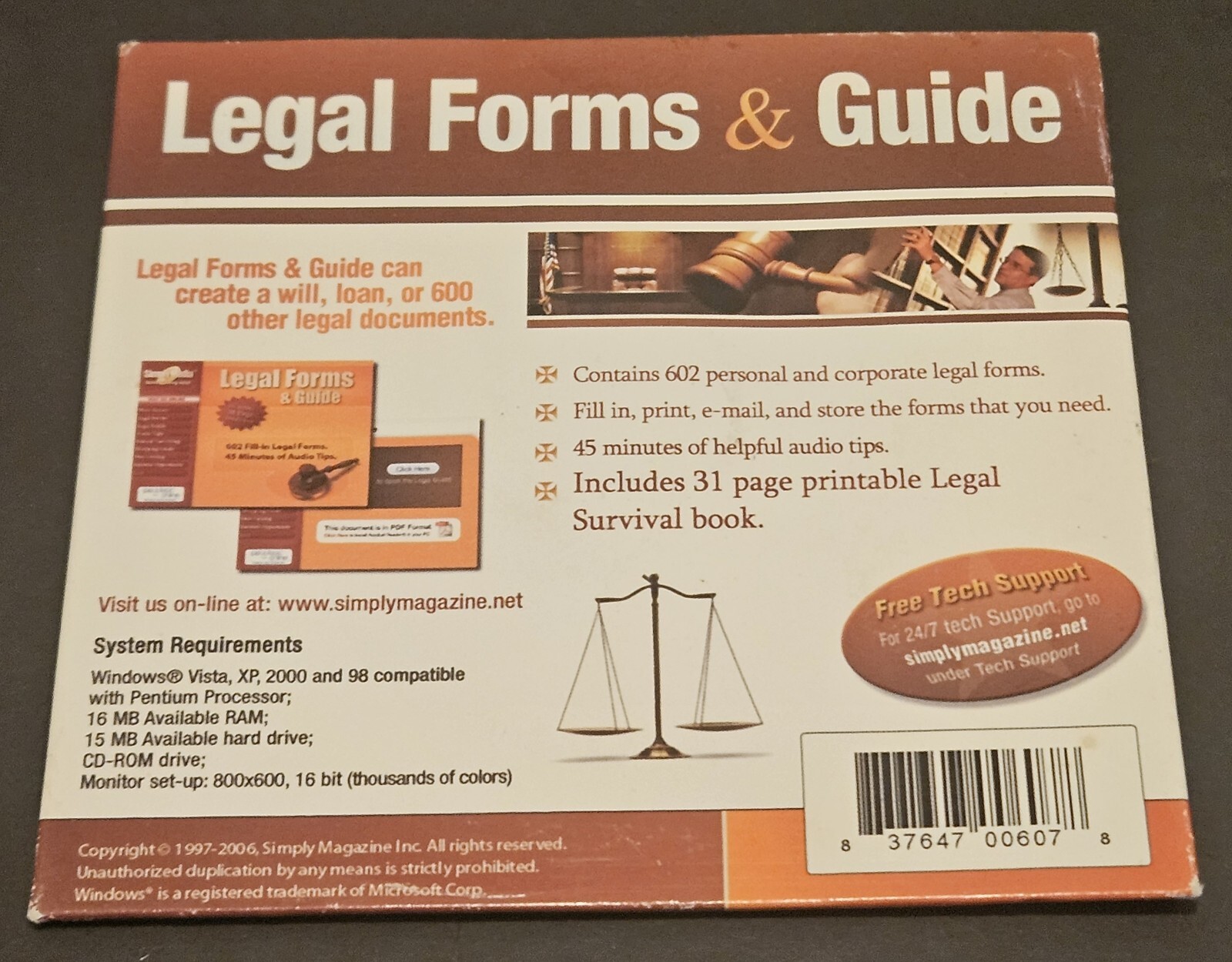 Legal Forms & Guide Cd Rom Personal & Corporate