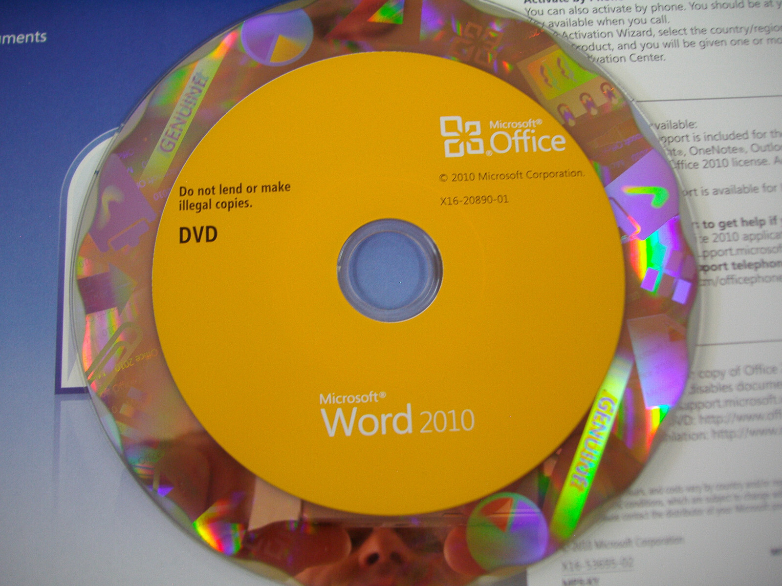 Microsoft MS Office Word 2010 Licensed for 2 PCs Full English Retail Version Box