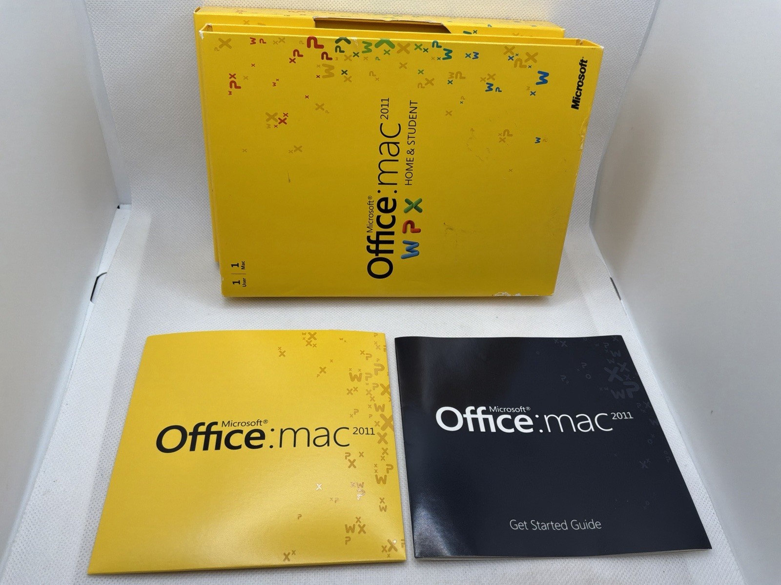 Microsoft Office Mac 2011 Home & Student 1 User DVD Retail Box Tested Complete