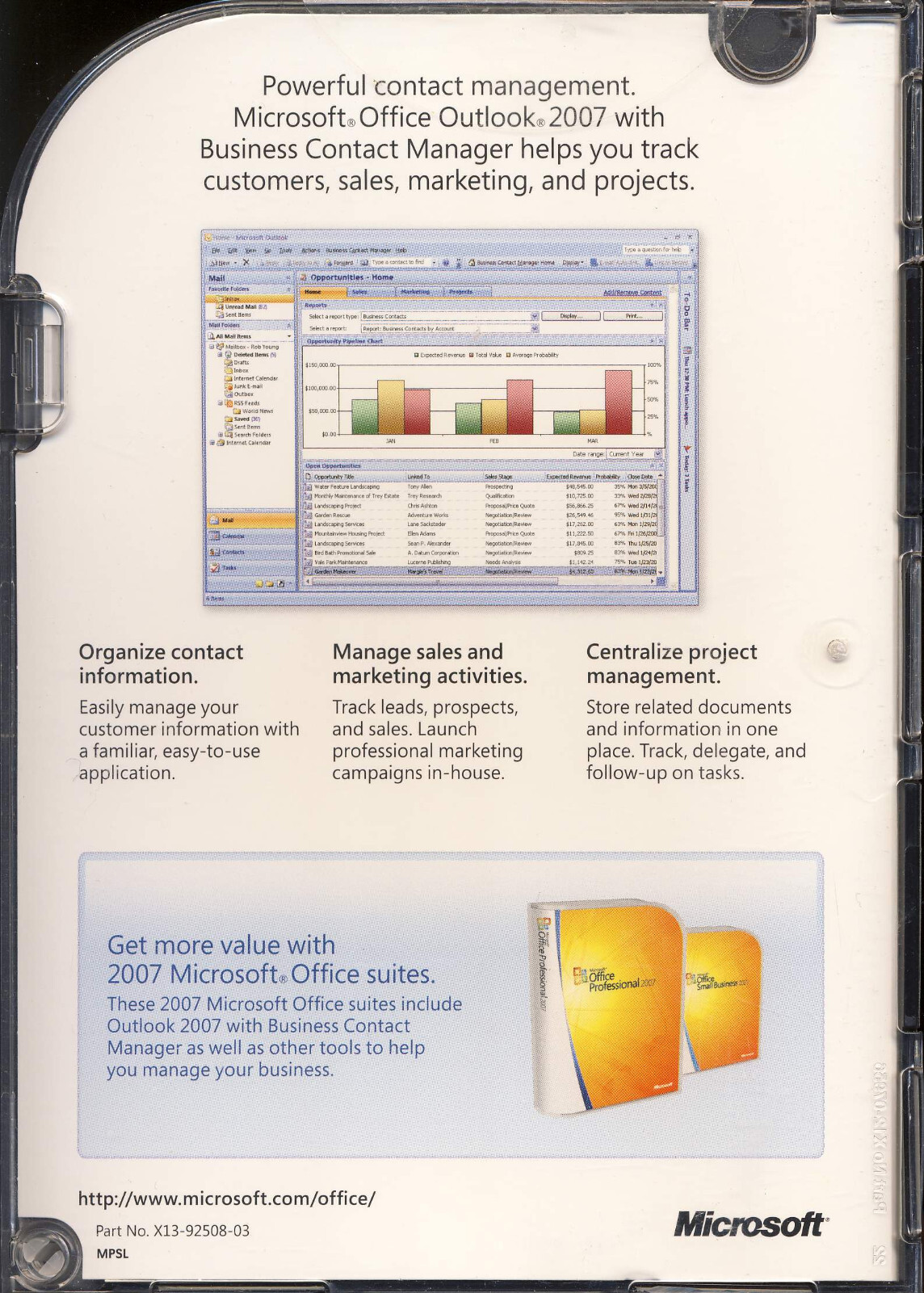 Microsoft Office Small Business 2007 with Outlook 2007 Business Contact Manager