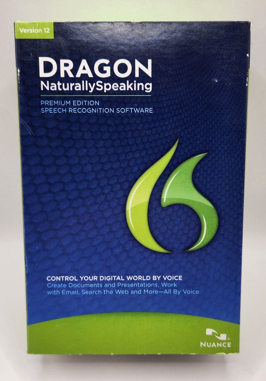 Nuance Dragon NaturallySpeaking 12 Premium for Windows W/Mic – Good Cond