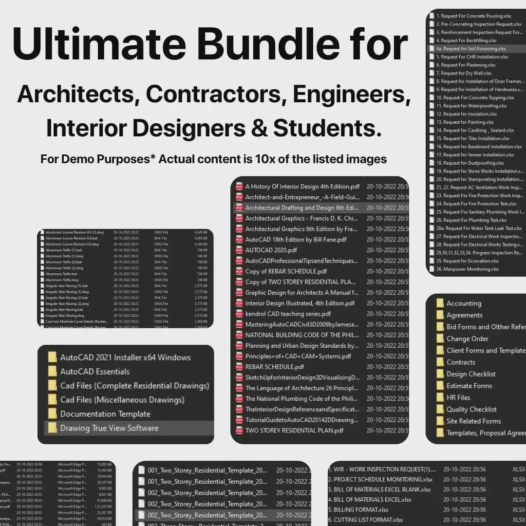 Construction Excel Templates Bundle | Contractor Tools | Civil Engineering Sheet