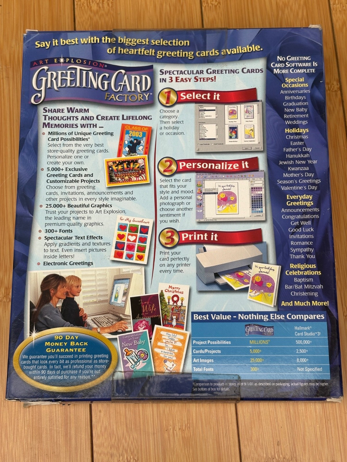 NOVA DEVELOPMENT GREETING CARD FACTORY NEW IN SEALED BOX
