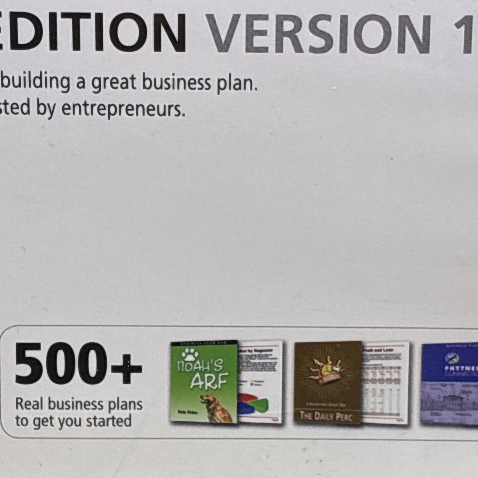 Business Plan Pro Premier Edition Version 11.0 Palo Alto Software CD ROM 2007-08