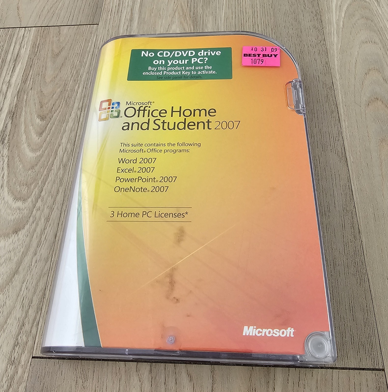 Microsoft MS Office Home and Student 2007 Word Excel PowerPoint OneNote W/ Key