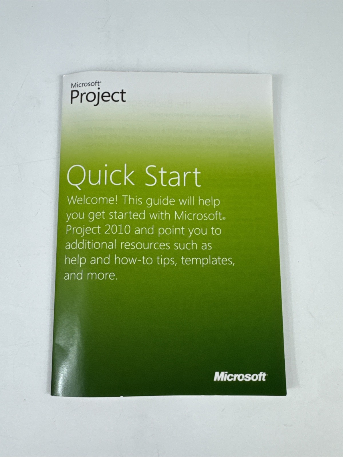 Microsoft Project Standard Service Pack 1 64-Bit (2010, DVD) Manual