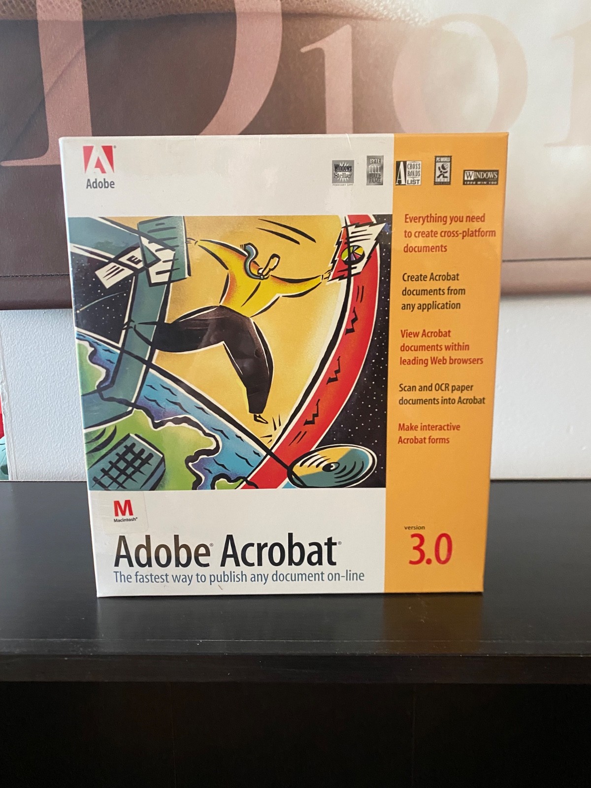 1997 RARE Vintage Adobe Acrobat Macintosh Version 3.0 BRAND NEW SEALED