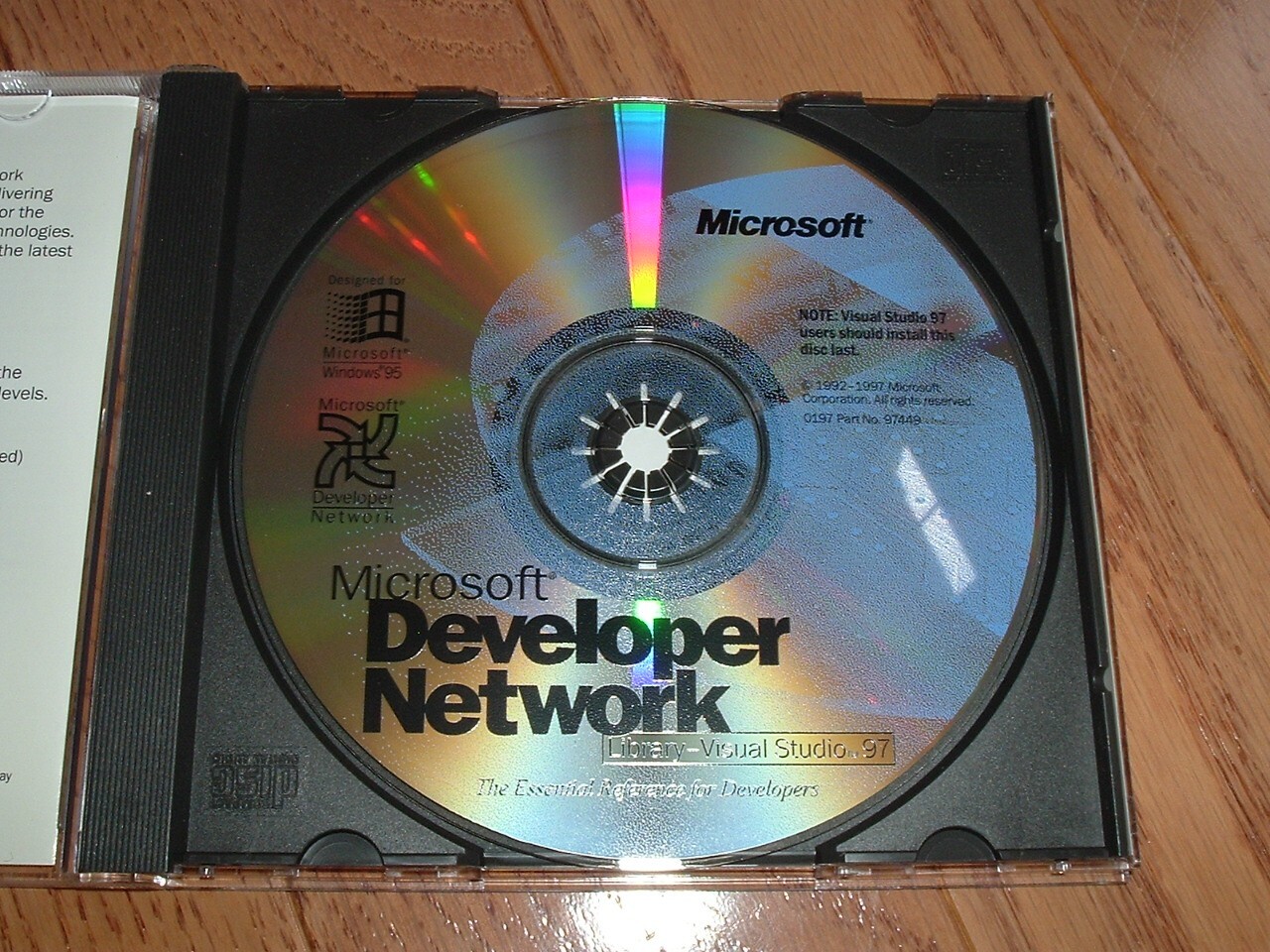 Library for Microsoft Visual Studio 97 original CD. MSDN Developer Network.
