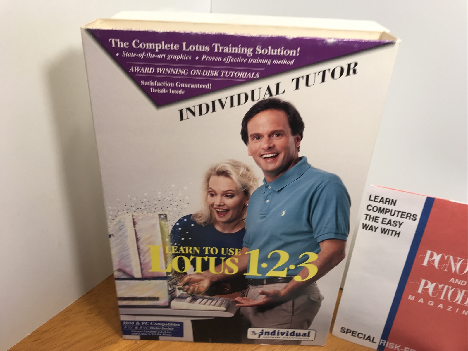 **Vintage LEARN TO USE LOTUS 1-2-3 INDIVIDUAL SOFTWARE TUTOR RETAIL PACKAGE