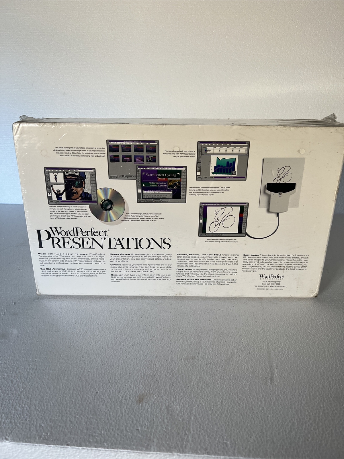 Word Perfect Presentations Version 2.0 With Scanner Sealed.