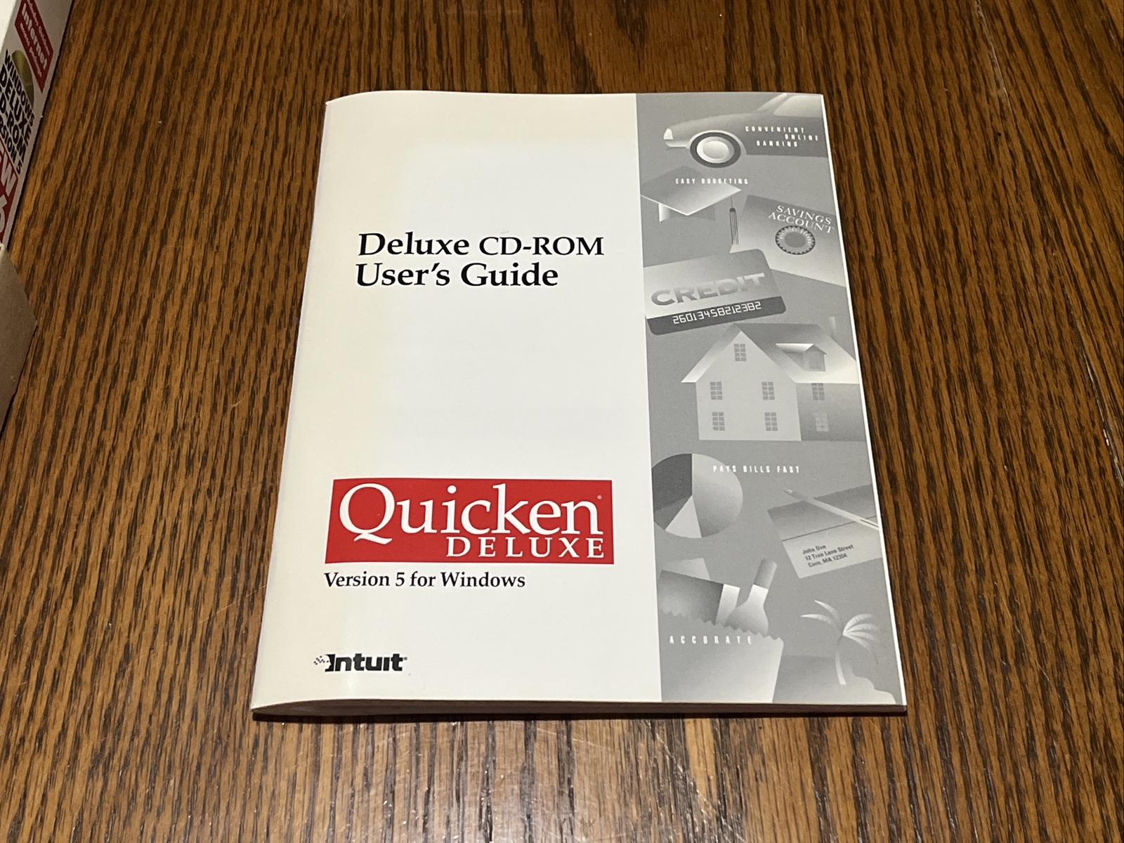 NEW Vintage Quicken Deluxe for Window 95 cd-rom Intuit 1994 Excellent Condition