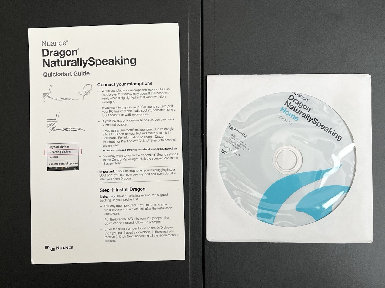 Nuance Dragon NaturallySpeaking Home 13 Speech Recognition Software *OPEN BOX*