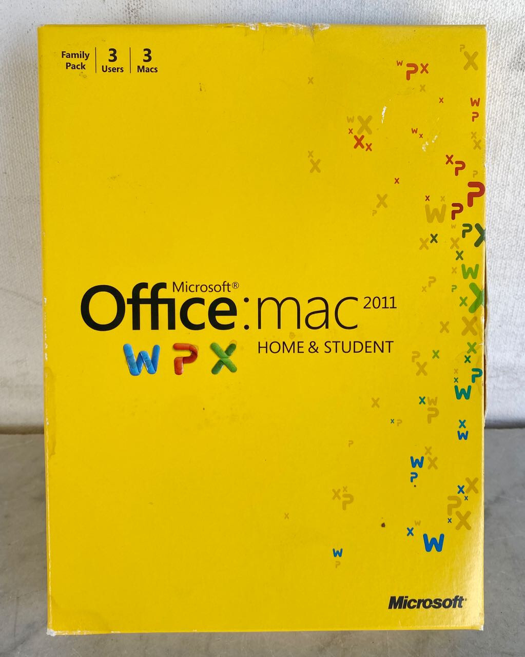 MICROSOFT OFFICE MAC 2011 Home & Student DVD. Family Pack 3 Users + Product Key