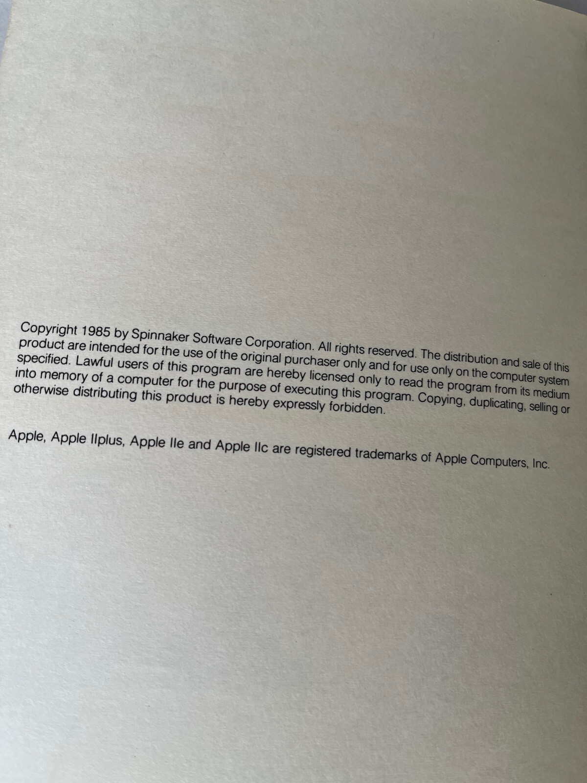 Vintage Better Working From Spinnaker File & Report Instructions 1985