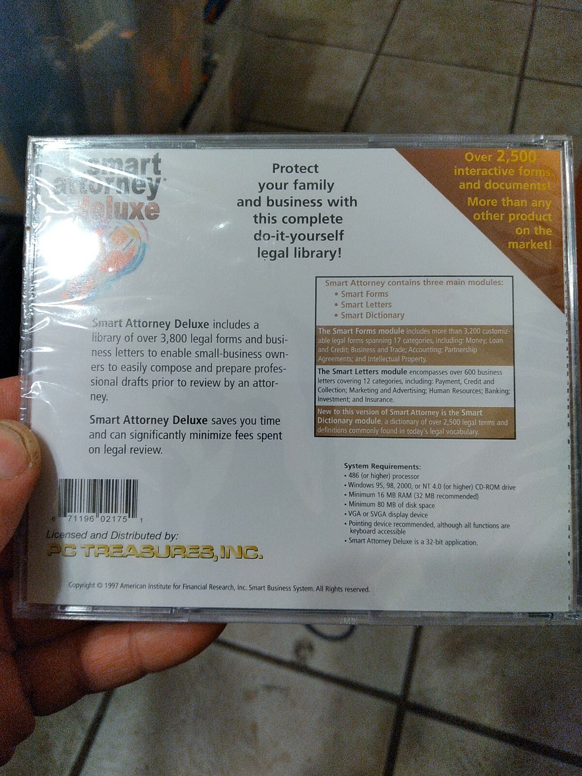 Smart Business & Marketing Plan 8.0/Smart Attorney Deluxe (PC CD-ROM, 2006) B15