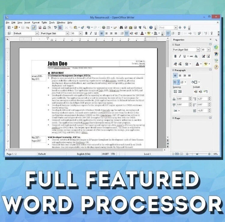 “BRAND NEW” Apache Open Office 4.1.7 (Windows) FREE SHIPPING