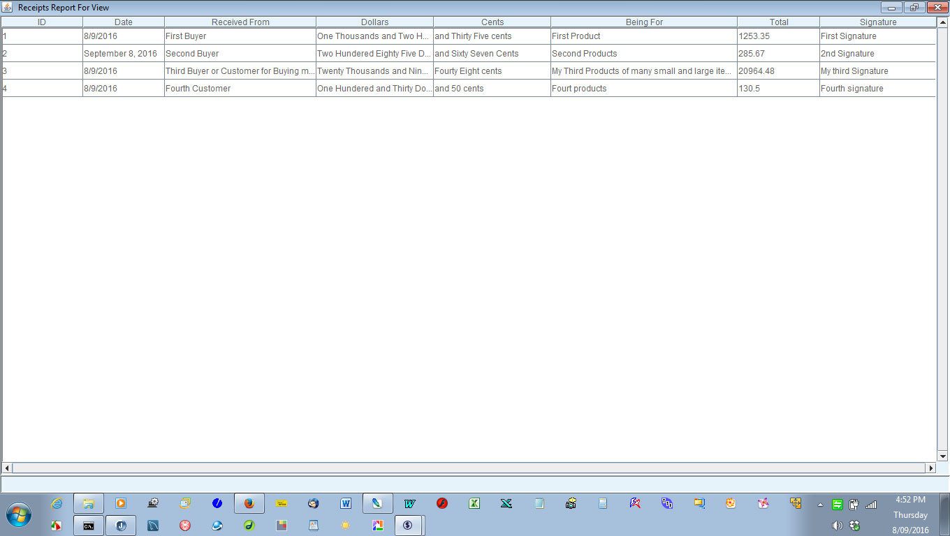 Cash Receipt Software Management App Generator Maker Billing Invoice ON SOFT02