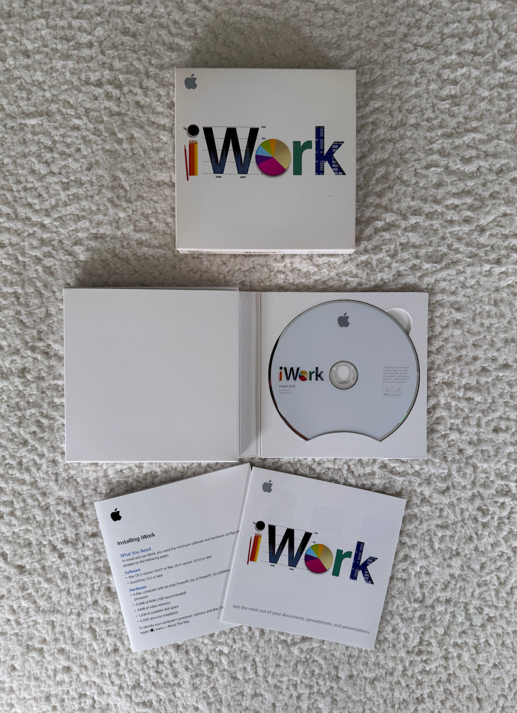 Apple iWork ’09 V9.0.3 MB942Z/A Install DVD Full Retail Version for Mac