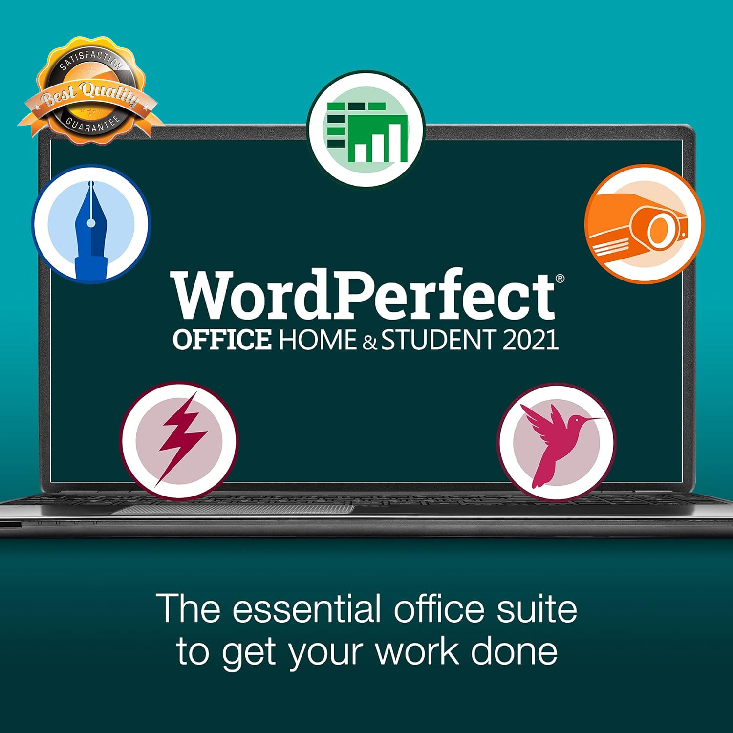 WordPerfect Office Home Student 2021 Word Processor Spreadsheet PC Disc