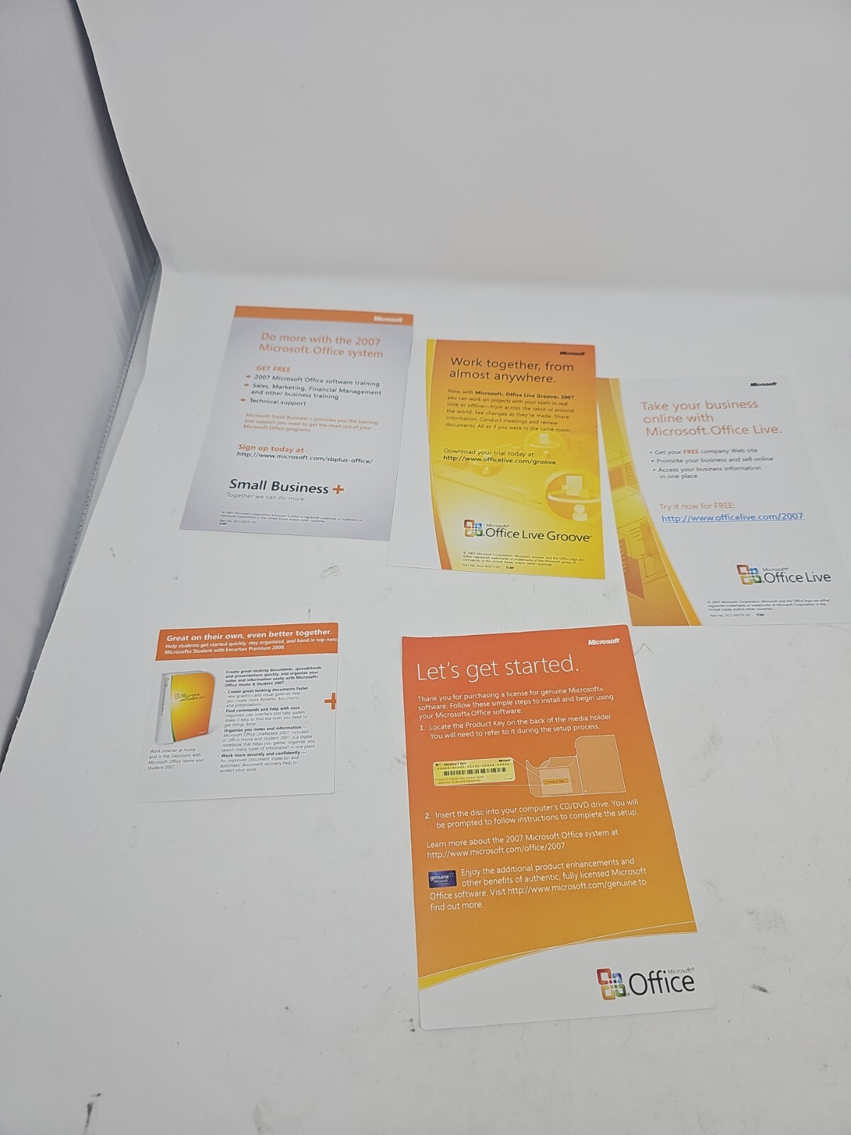 Microsoft Office Professional 2007 – Upgrade – W/ Product Key, 2-Discs.. Genuine