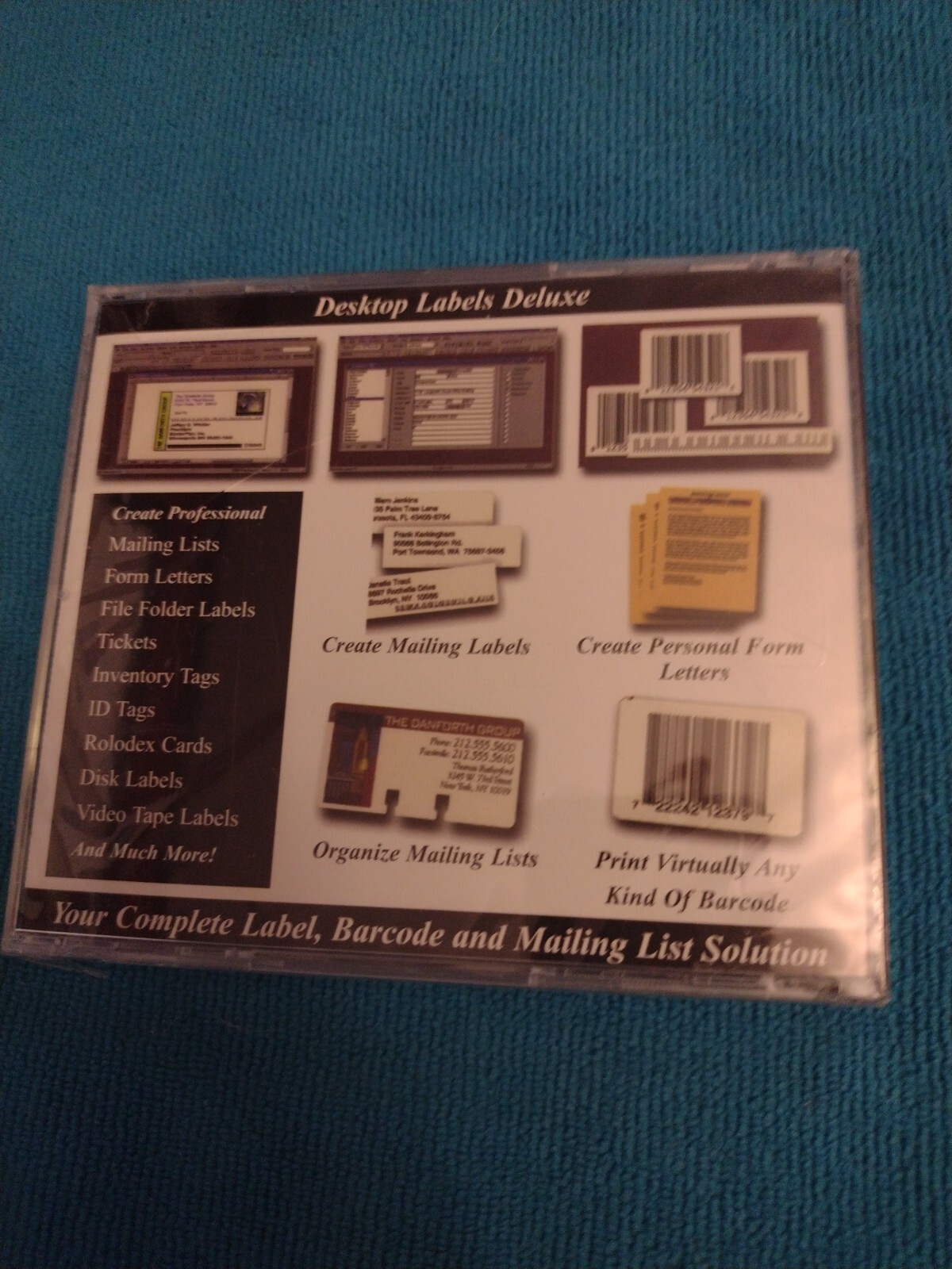 Compu Works Desktop Labels Deluxe for Windows 95/98 CDROM Media 1998 * NOS *