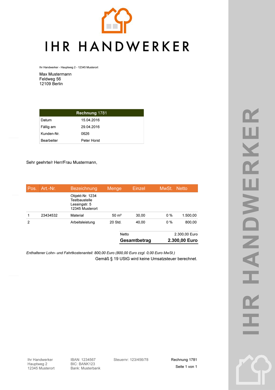 Painting software, craftsman software, invoice program for painters, software painters