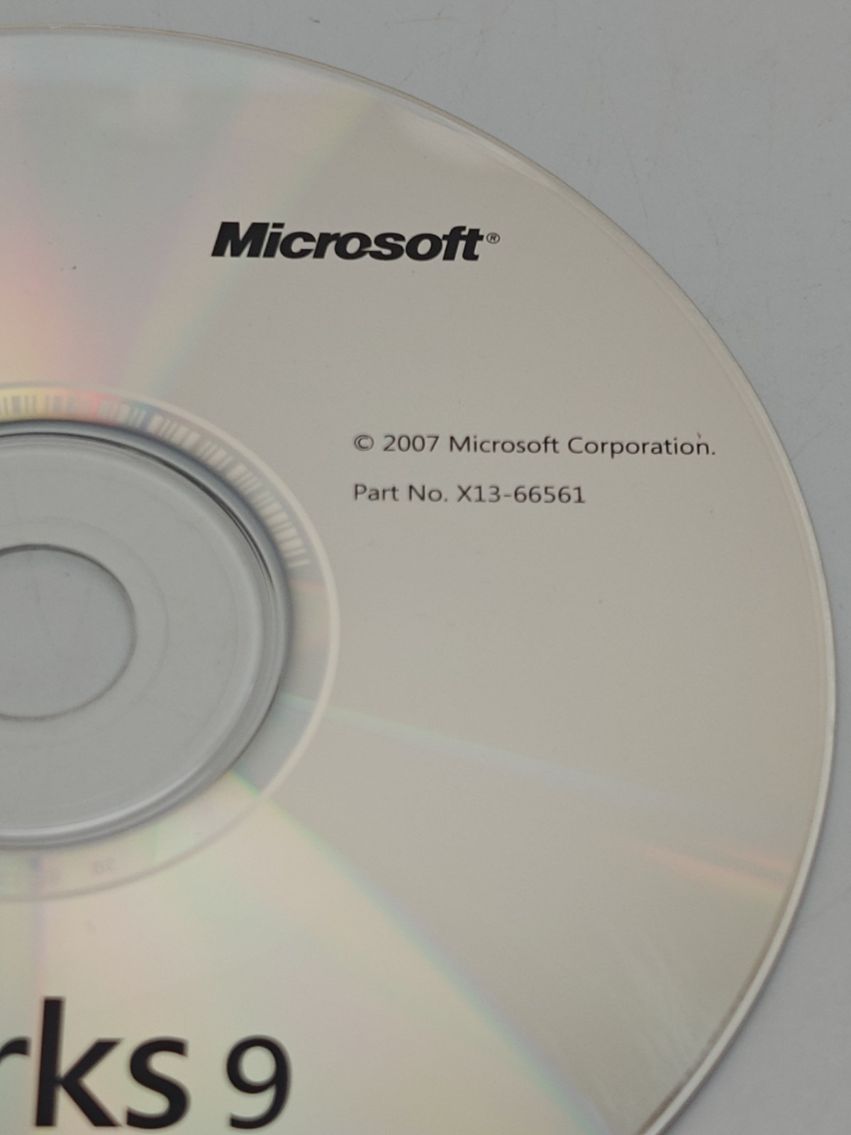 Microsoft 2007 Microsoft Works 9 – P/N X13-66561 New In Sleeve COA & Product Key