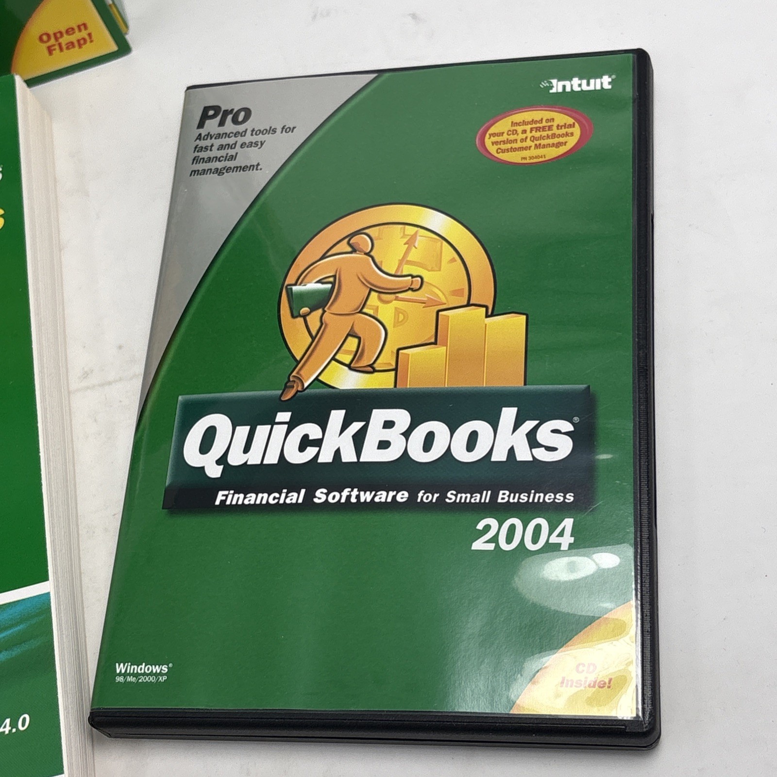 Intuit QuickBooks Pro 2004 with License Key for Windows 98/ME/2000/XP In Box