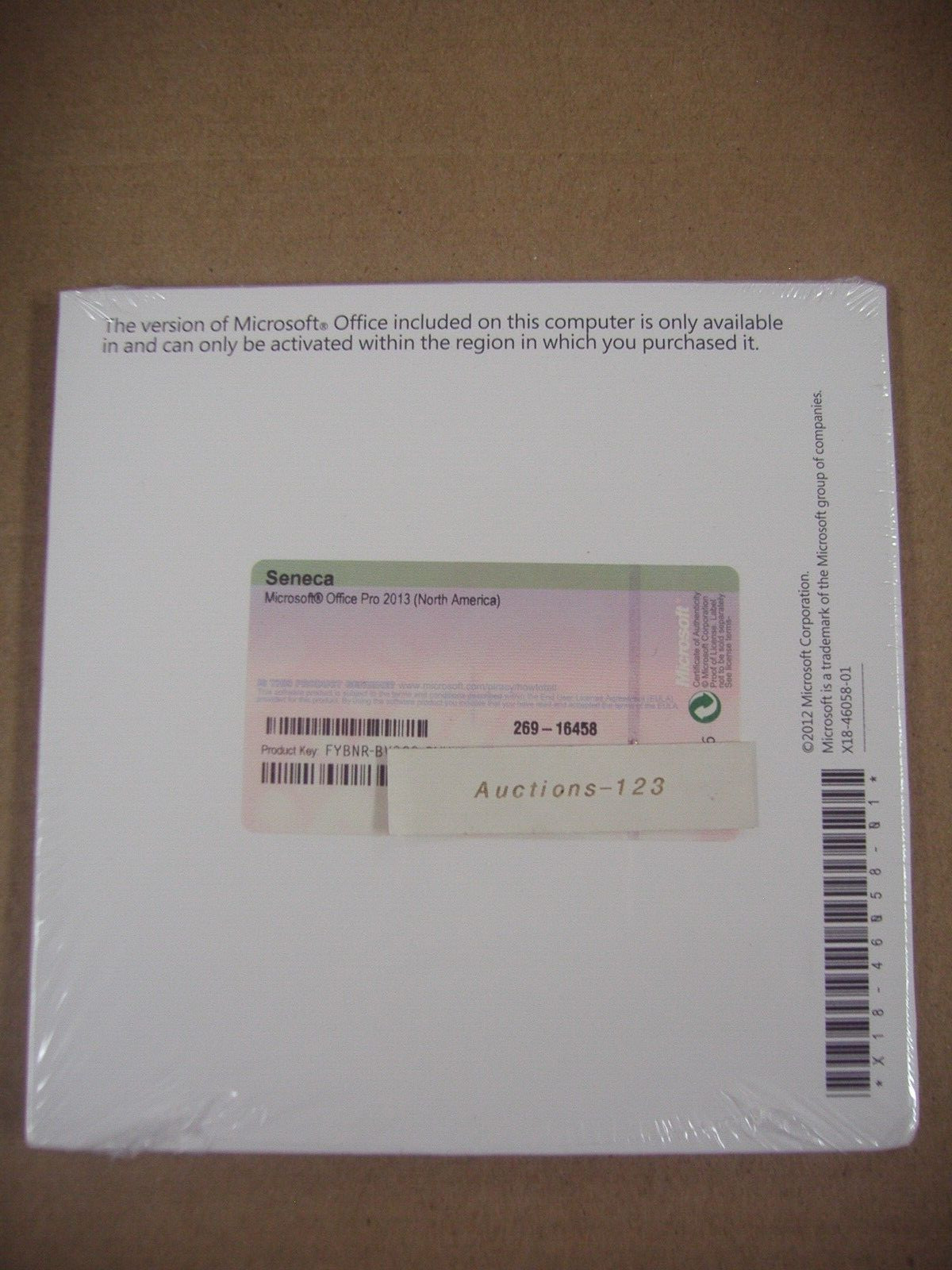 MS Microsoft Office 2013 Home and Business Full English Version DVD =BRAND NEW=