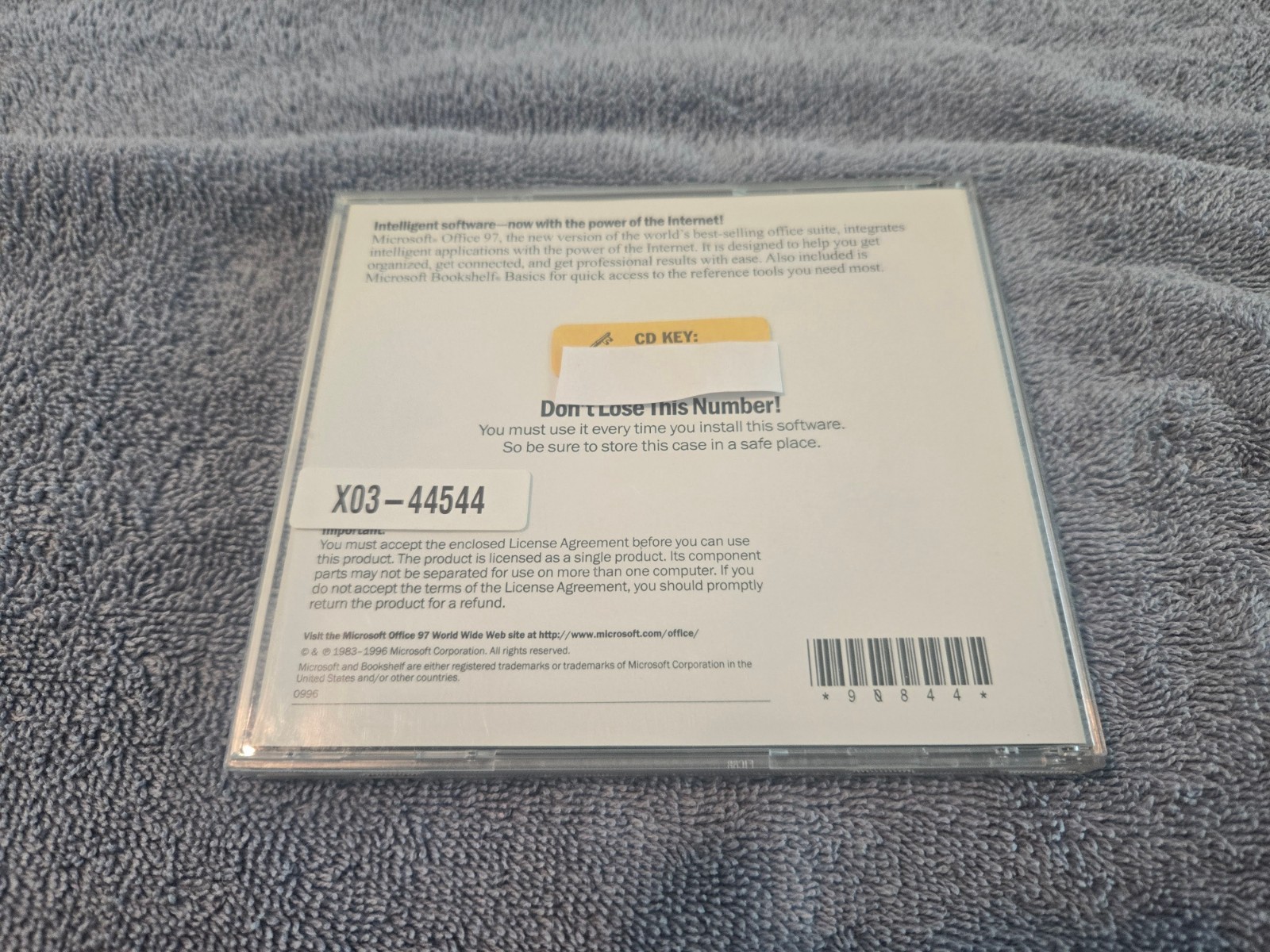 MICROSOFT OFFICE 97 Professional Edition (CD, 1997) with CD Key Code
