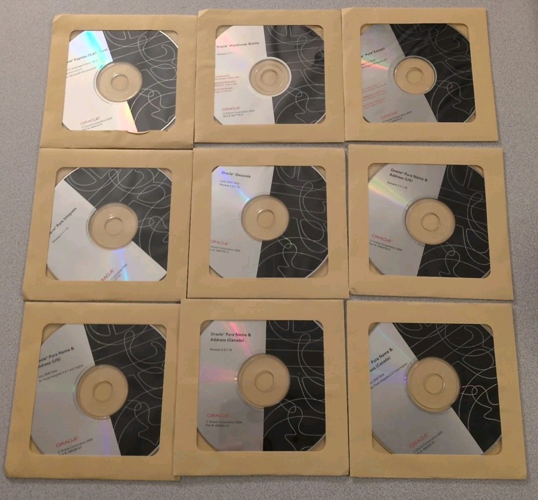 Oracle Database 8i Installation CD Pack Release 2, 8.1.6, Windows NT, 37 Discs